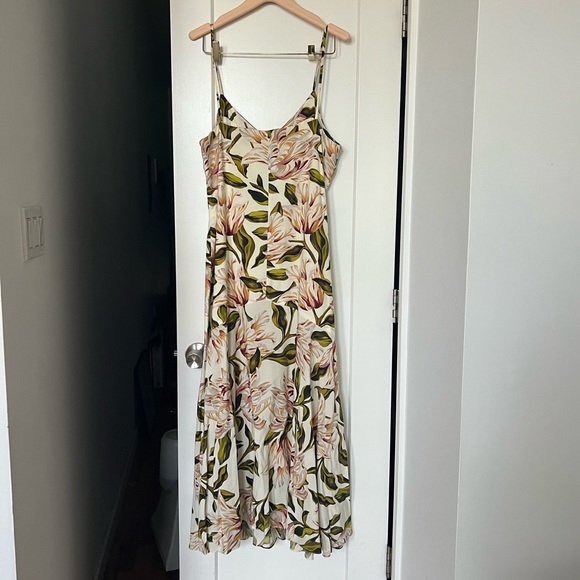 Mara Hoffman cream floral maxi dress in xl - Picture 2 of 8